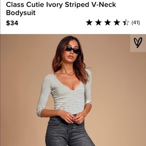 Lulu’s striped body suit